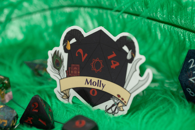 Mighty Dice - Molly inspired D20 
