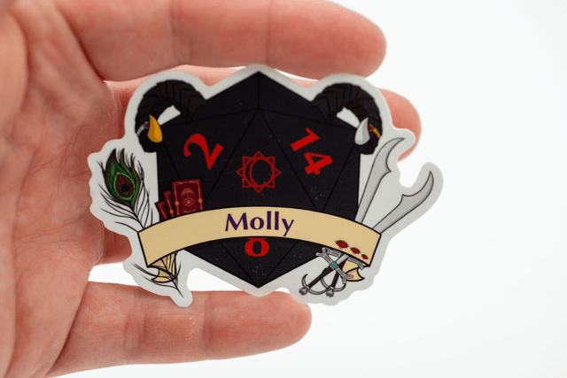 Mighty Dice - Molly inspired D20 