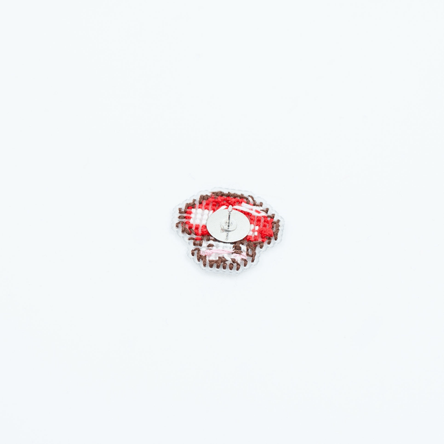Mushroom - Cross stitch pins
