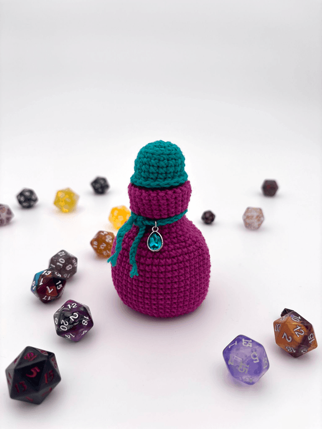 Potion Dice Bag - Dark pink